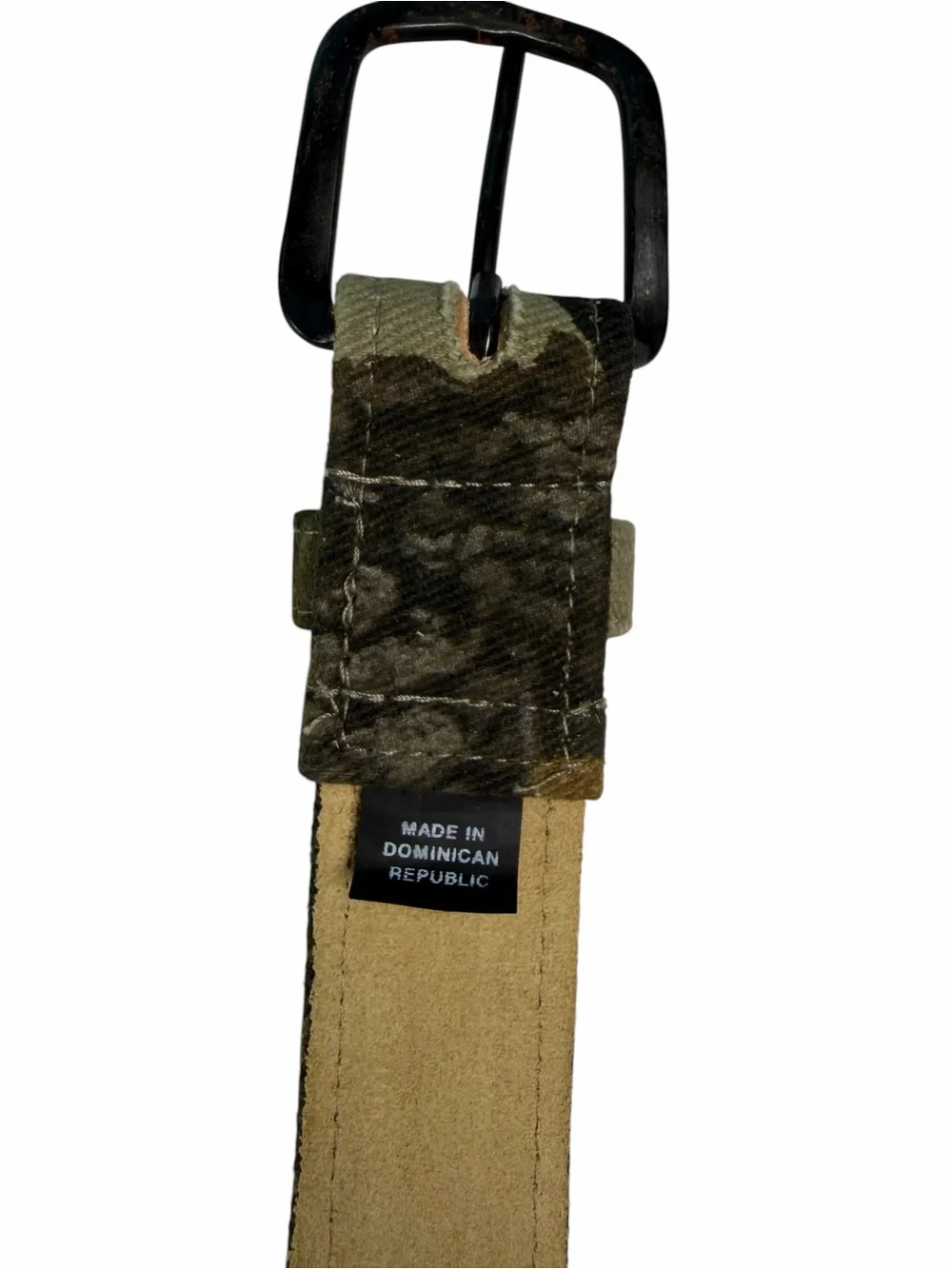 Genuine Leather made in Dominican Republic Green Camo Men's Belt -Size 40-48